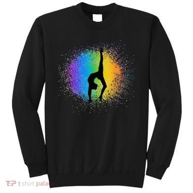 Gymnastics Rainbow Colors Acrobatic Acro Gymnast Sweatshirt