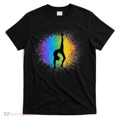 Gymnastics Rainbow Colors Acrobatic Acro Gymnast T-Shirt