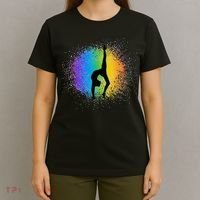 Gymnastics Rainbow Colors Acrobatic Acro Gymnast T-Shirt thumb 4