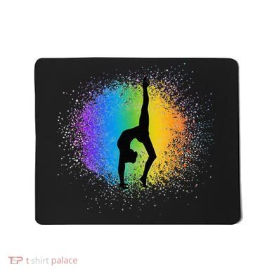 Gymnastics Rainbow Colors Acrobatic Acro Gymnast Mousepad