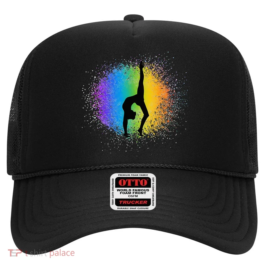 Gymnastics Rainbow Colors Acrobatic Acro Gymnast Hat