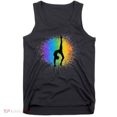Gymnastics Rainbow Colors Acrobatic Acro Gymnast Tank Top