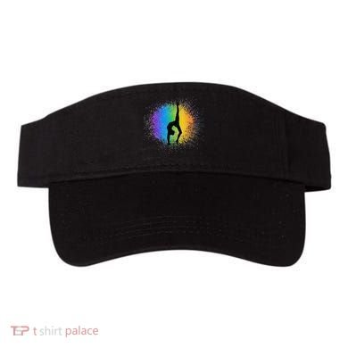 Gymnastics Rainbow Colors Acrobatic Acro Gymnast Visor