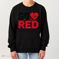 Go Red Chd Heart Disease Month Awareness Women's Sweatshirt thumb 0