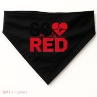 Go Red Chd Heart Disease Month Awareness USA-Made Doggie Bandana thumb 0