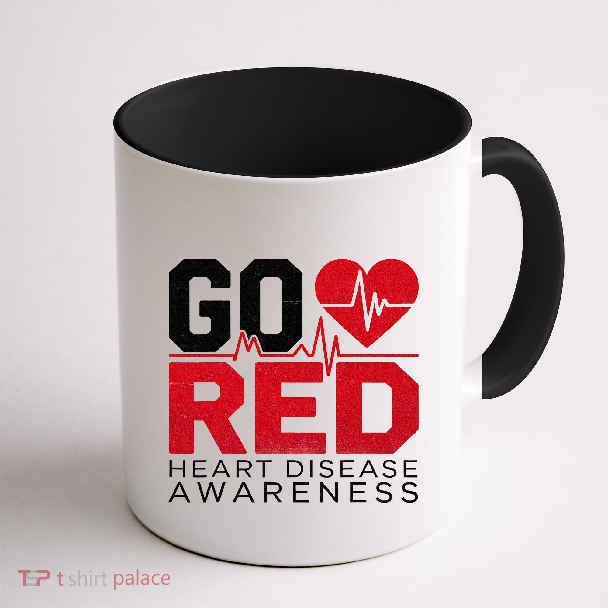 Go Red Chd Heart Disease Month Awareness Coffee Mug
