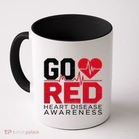 Go Red Chd Heart Disease Month Awareness Coffee Mug thumb 0