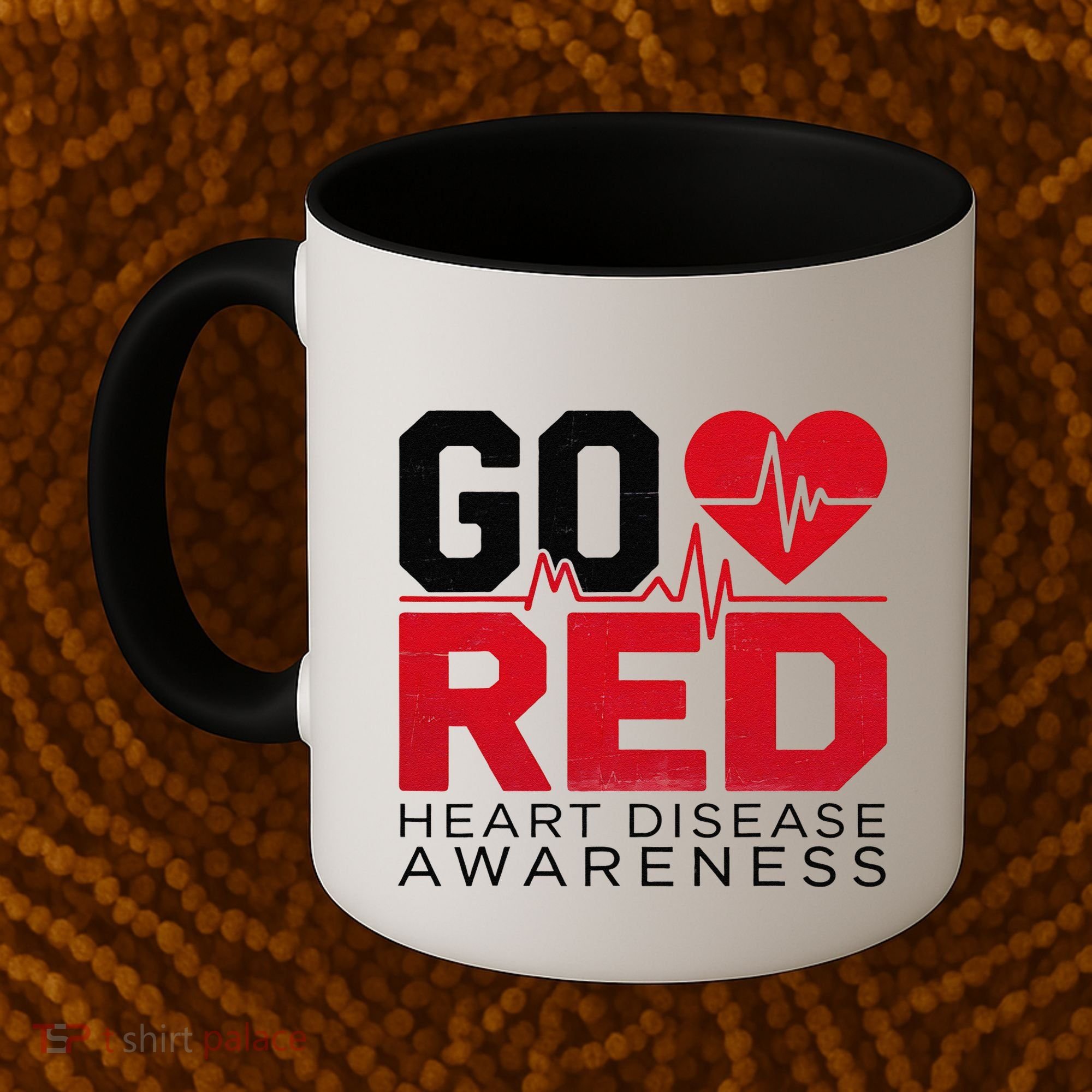 Go Red Chd Heart Disease Month Awareness Coffee Mug