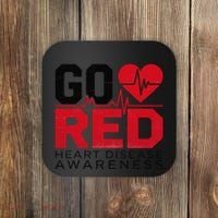 Go Red Chd Heart Disease Month Awareness Coaster thumb 0