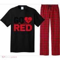 Go Red Chd Heart Disease Month Awareness Pajama Set thumb 0