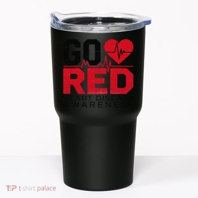 Go Red Chd Heart Disease Month Awareness Tumbler