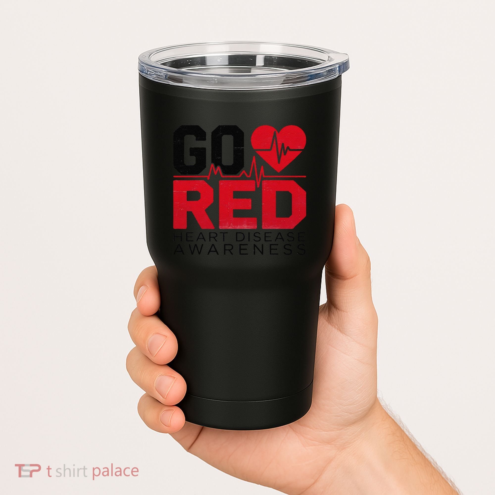 Go Red Chd Heart Disease Month Awareness Tumbler
