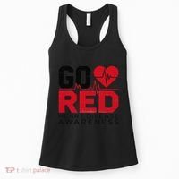Go Red Chd Heart Disease Month Awareness Women's Tank Top thumb 0