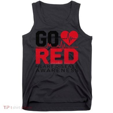 Go Red Chd Heart Disease Month Awareness Tank Top