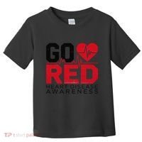 Go Red Chd Heart Disease Month Awareness Toddler T-Shirt thumb 0