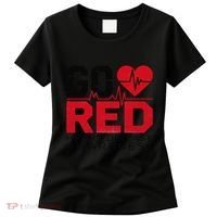 Go Red Chd Heart Disease Month Awareness Women's T-Shirt thumb 0