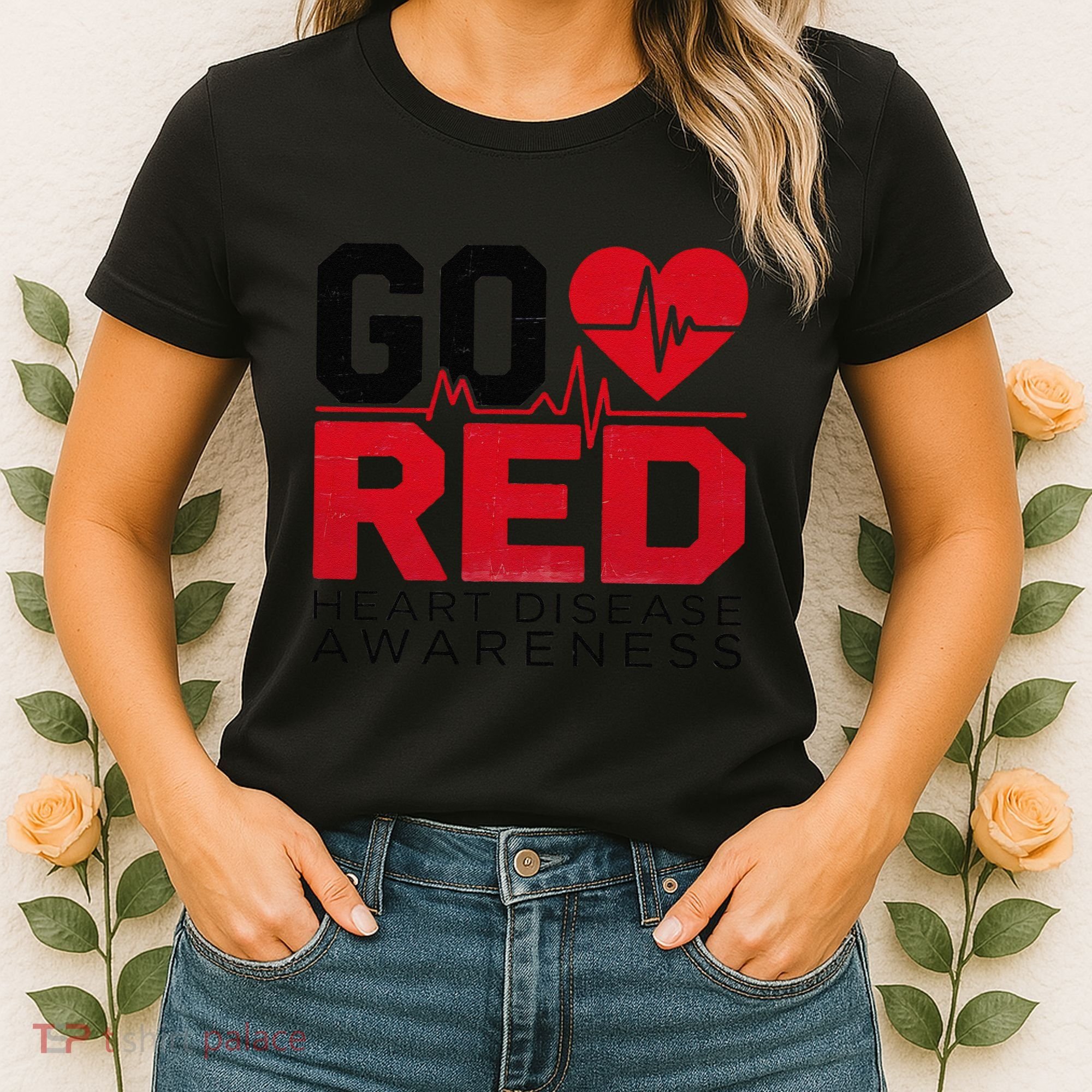 Go Red Chd Heart Disease Month Awareness Women's T-Shirt