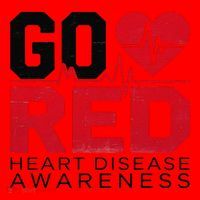 Go Red Chd Heart Disease Month Awareness Santa Hat thumb 1