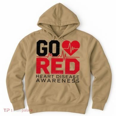 Go Red Chd Heart Disease Month Awareness Hoodie