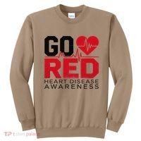 Go Red Chd Heart Disease Month Awareness Sweatshirt thumb 0