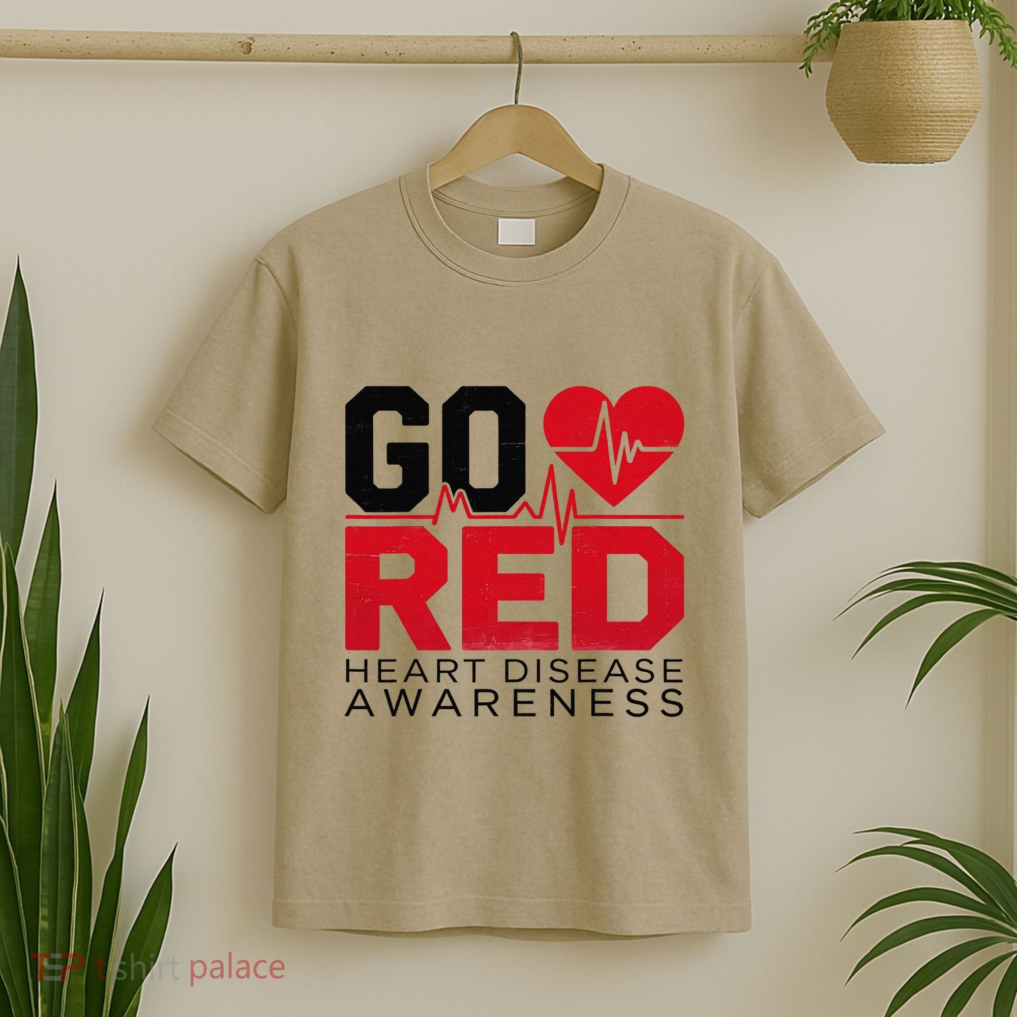 Go Red Chd Heart Disease Month Awareness T-Shirt
