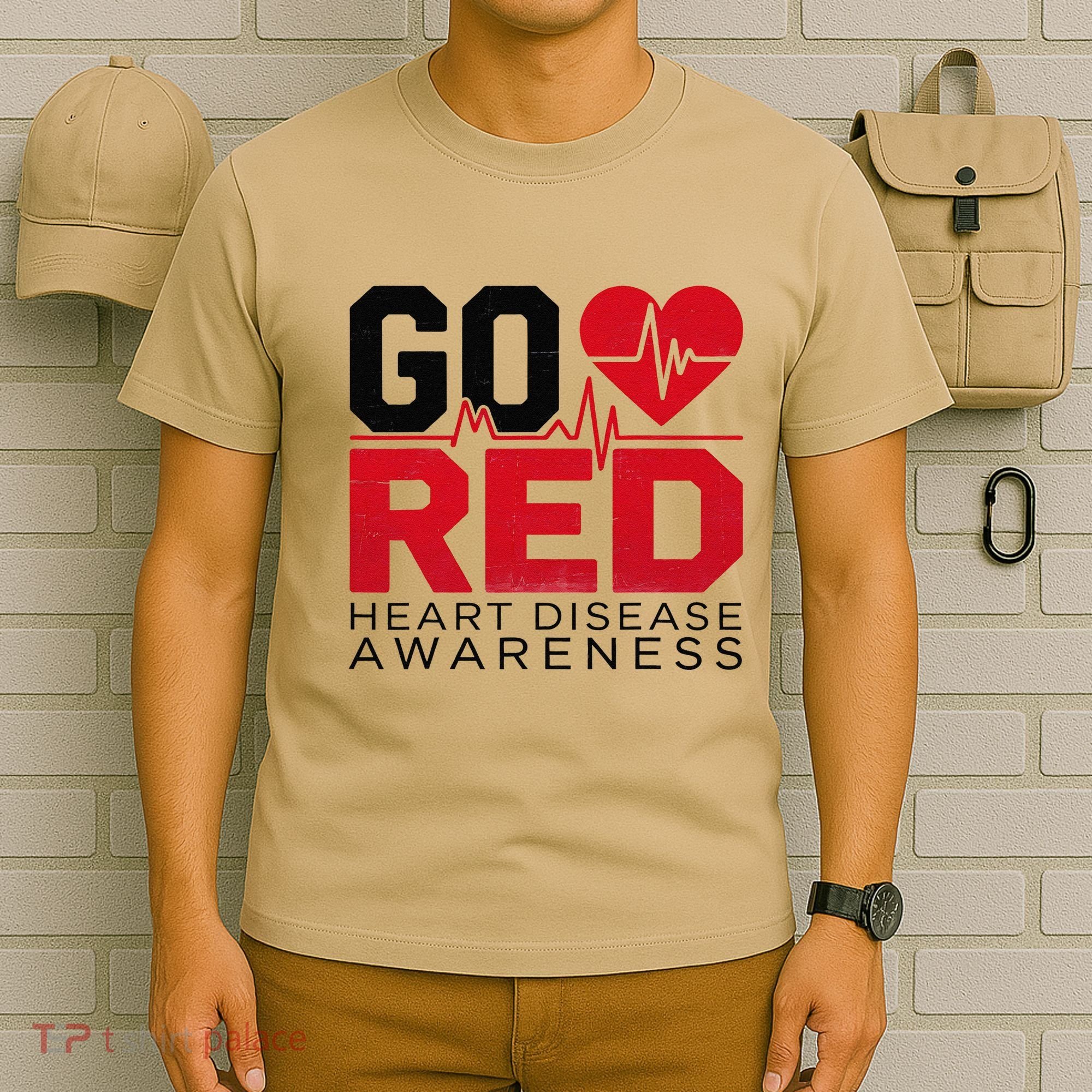 Go Red Chd Heart Disease Month Awareness T-Shirt
