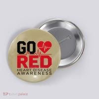 Go Red Chd Heart Disease Month Awareness Button thumb 0