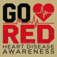 Go Red Chd Heart Disease Month Awareness Button thumb 1