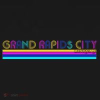 Grand Rapids City Michigan Retro Logo Backpack thumb 2