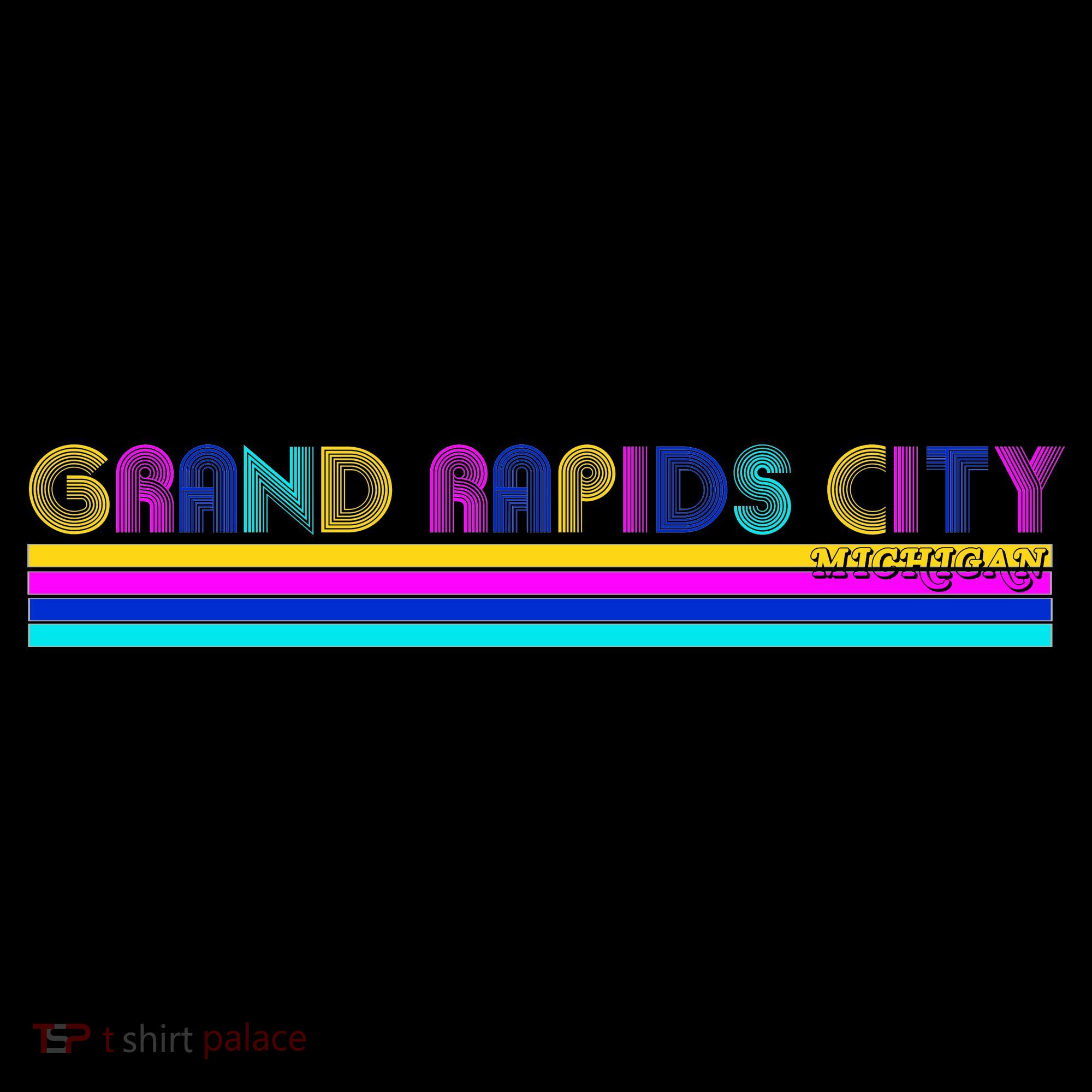 Grand Rapids City Michigan Retro Logo Coffee Mug