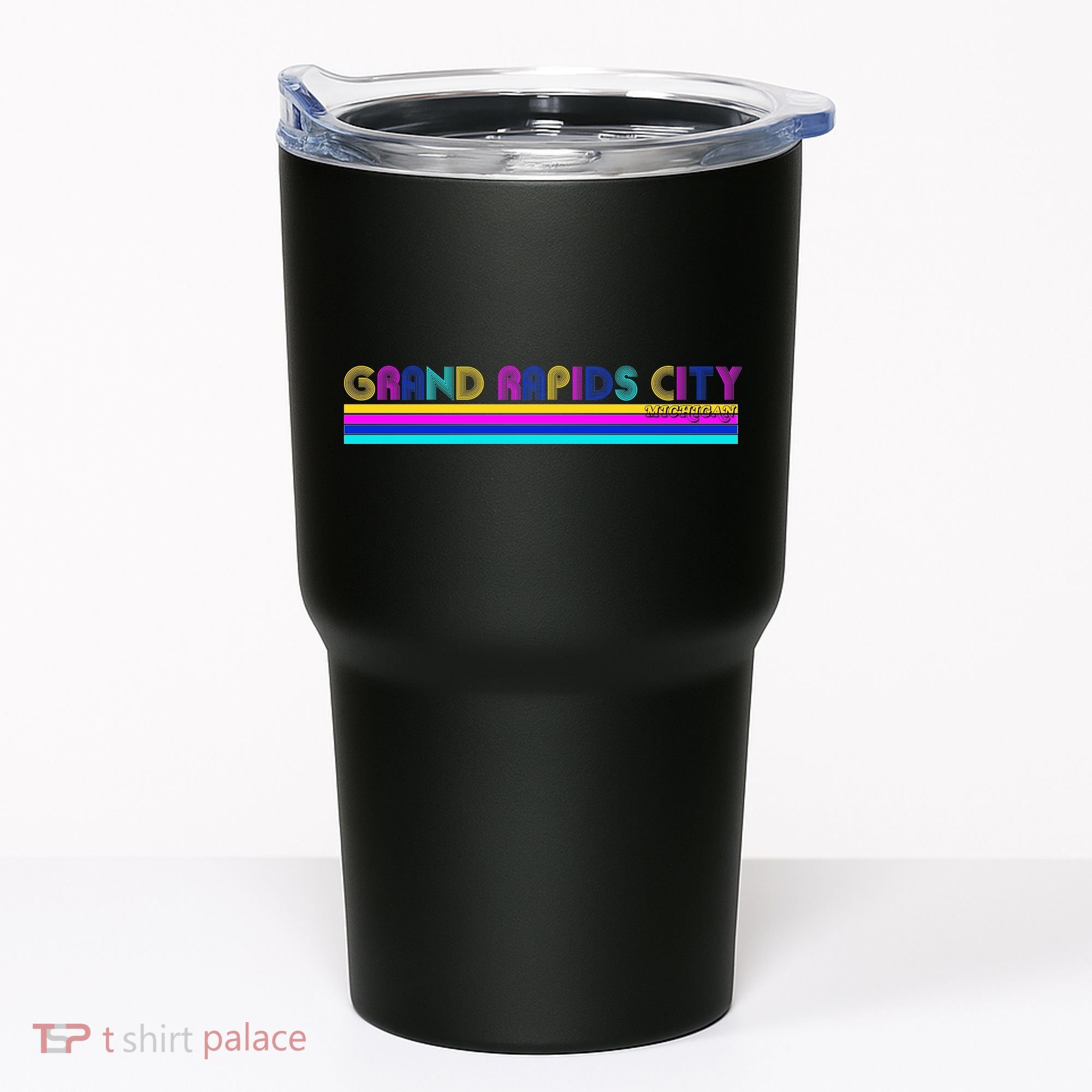 Grand Rapids City Michigan Retro Logo Tumbler