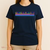 Grand Rapids City Michigan Retro Logo T-Shirt thumb 4