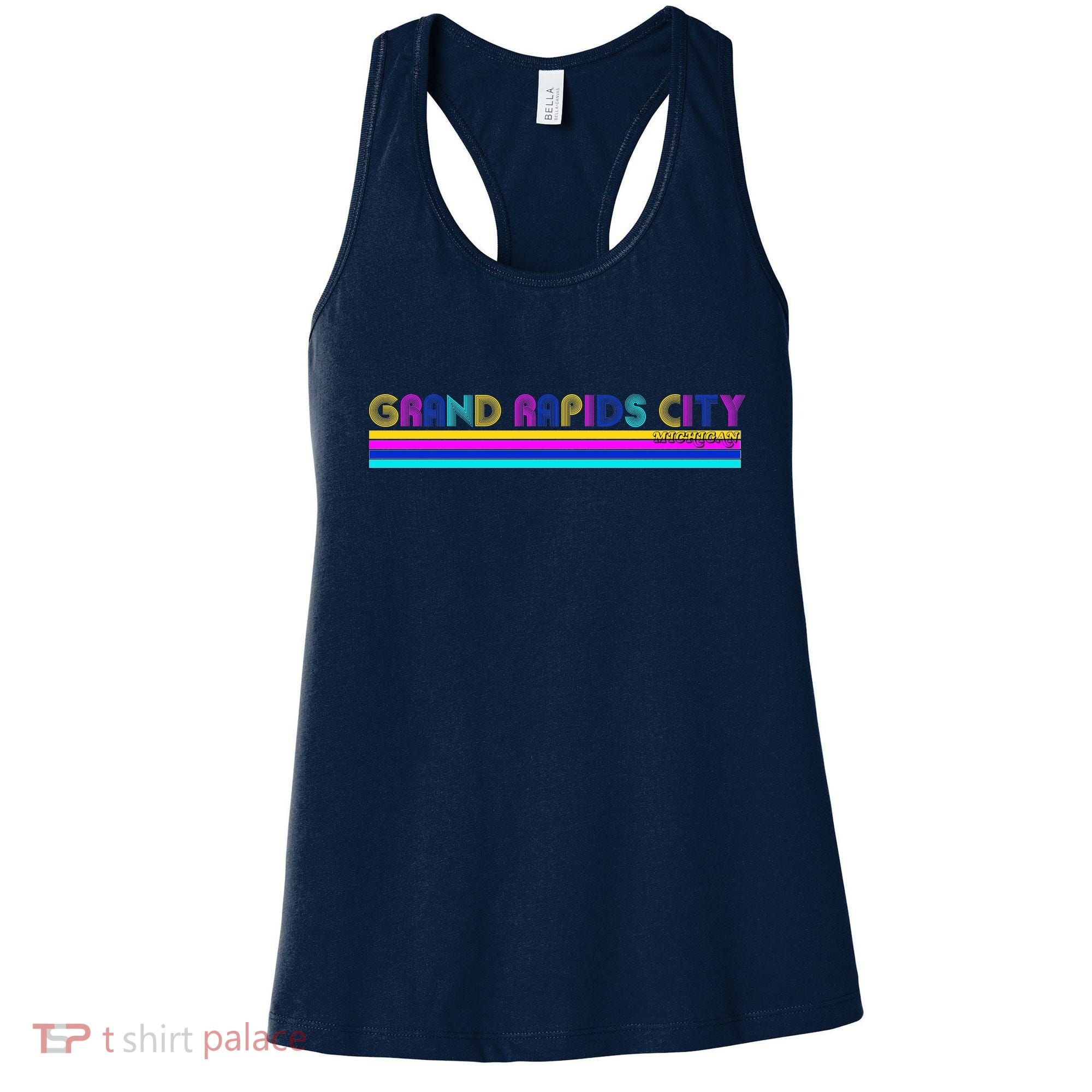Grand Rapids City Michigan Retro Logo Women's Tank Top