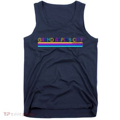 Grand Rapids City Michigan Retro Logo Tank Top
