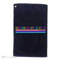 Grand Rapids City Michigan Retro Logo Golf Towel thumb 0