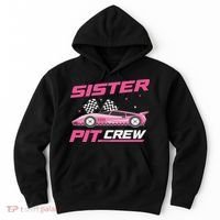 Girl Race Car Birthday Decorations Racing Sister Pit Crew Hoodie thumb 0