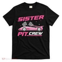 Girl Race Car Birthday Decorations Racing Sister Pit Crew T-Shirt thumb 0