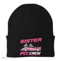 Girl Race Car Birthday Decorations Racing Sister Pit Crew Beanie thumb 0