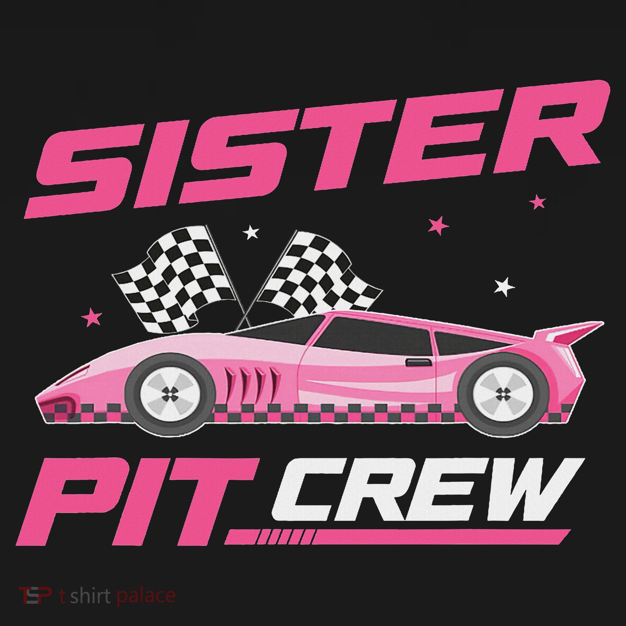 Girl Race Car Birthday Decorations Racing Sister Pit Crew Women's Hoodie