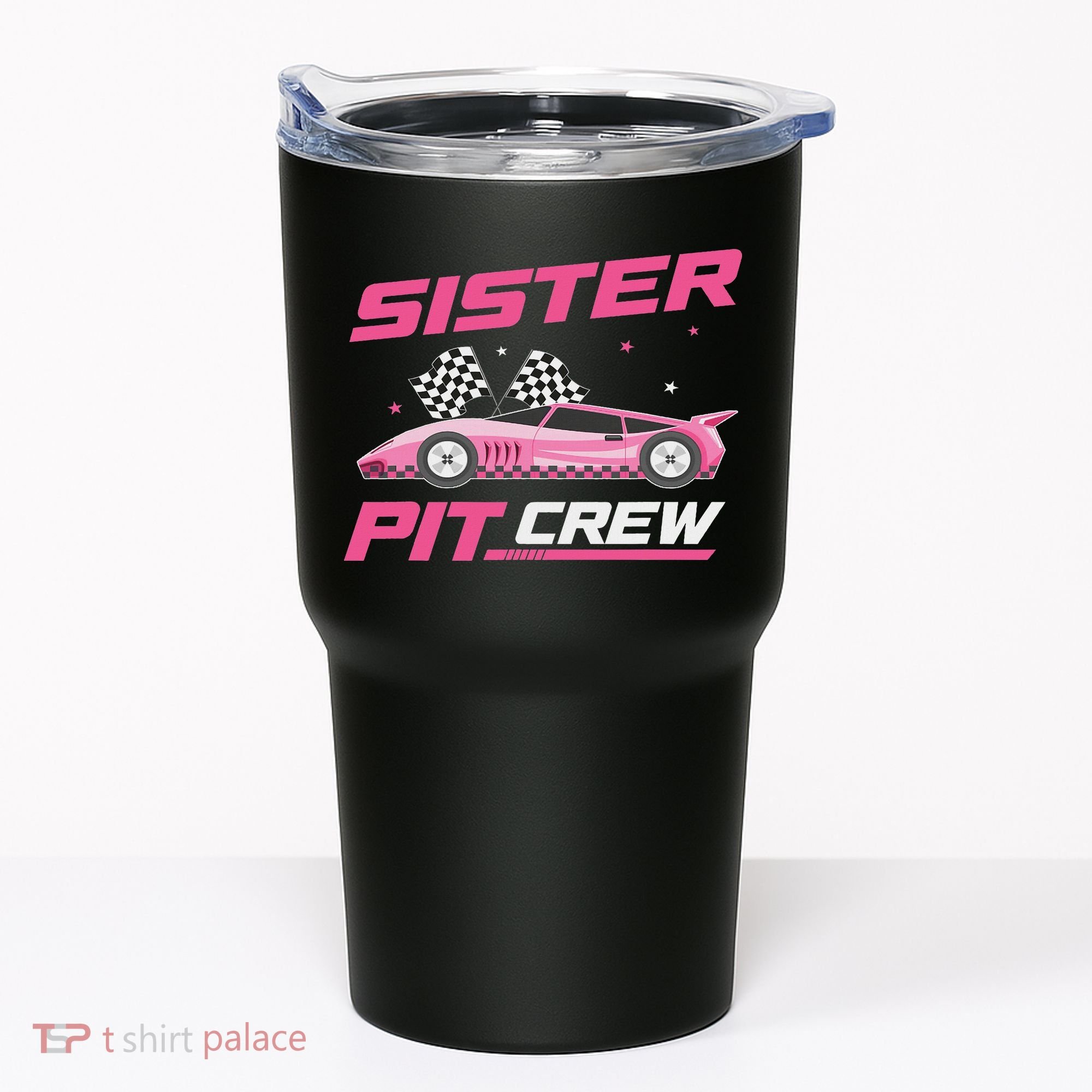 Girl Race Car Birthday Decorations Racing Sister Pit Crew Tumbler