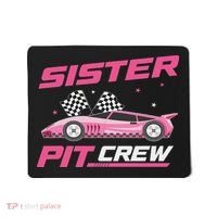 Girl Race Car Birthday Decorations Racing Sister Pit Crew Mousepad thumb 0