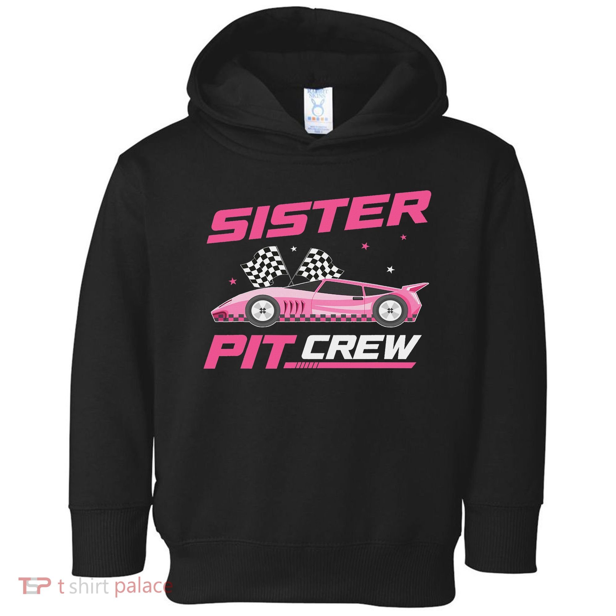 Girl Race Car Birthday Decorations Racing Sister Pit Crew Toddler Hoodie