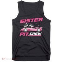 Girl Race Car Birthday Decorations Racing Sister Pit Crew Tank Top thumb 0