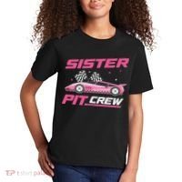 Girl Race Car Birthday Decorations Racing Sister Pit Crew Kids T-Shirt thumb 2