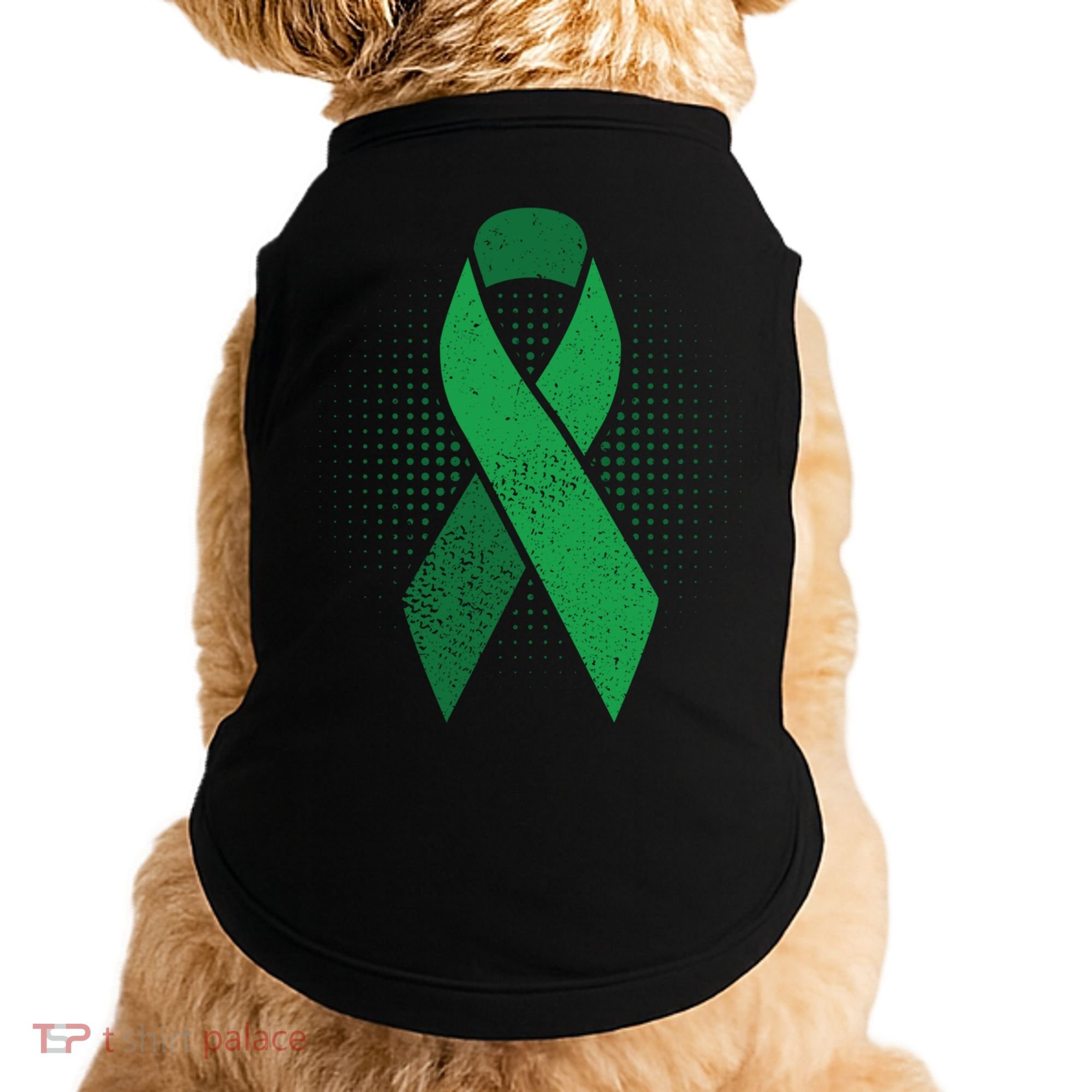Green Ribbon Cool Gift Cerebral Palsy Awareness Funny Gift Doggie Tank