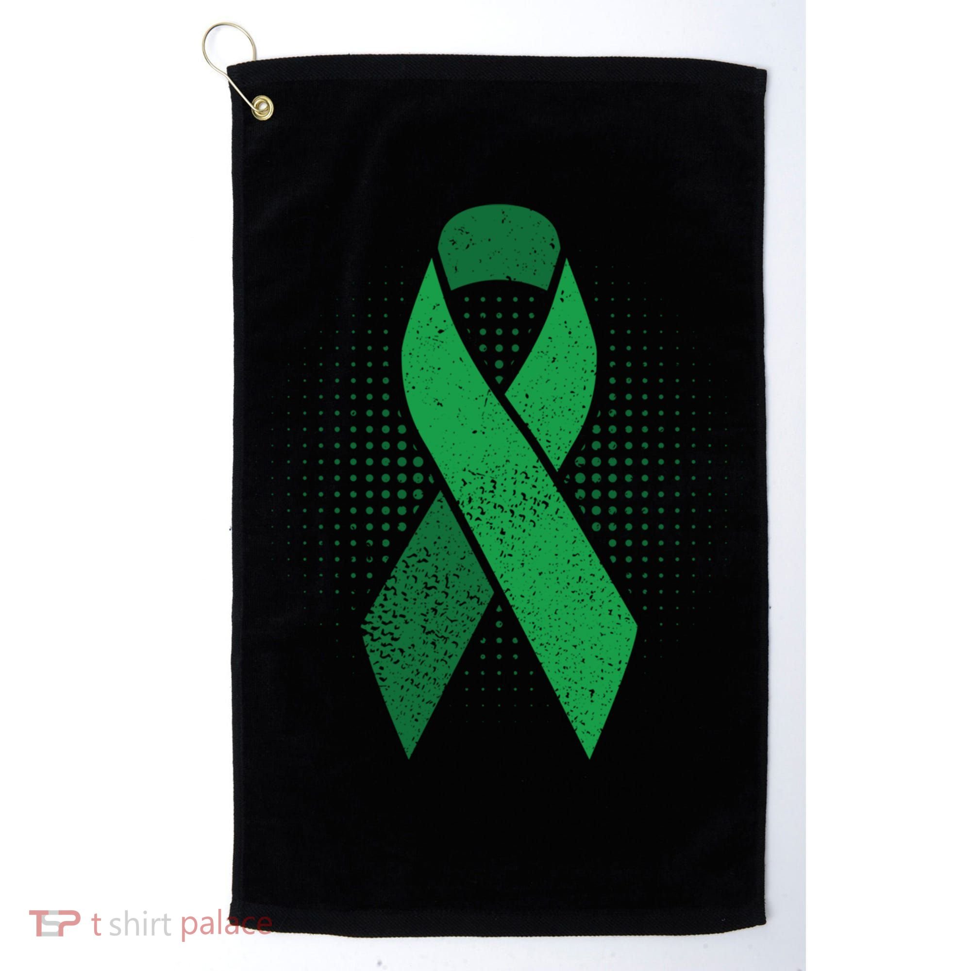 Green Ribbon Cool Gift Cerebral Palsy Awareness Funny Gift Golf Towel