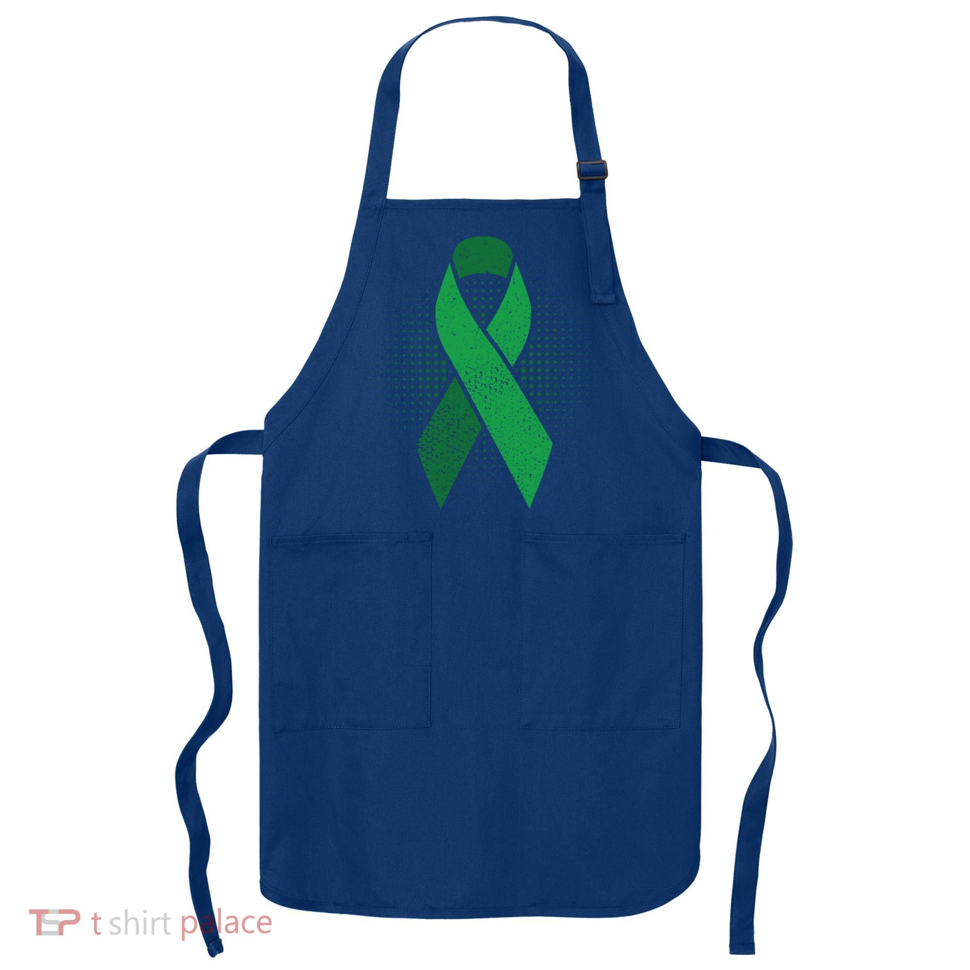 Green Ribbon Cool Gift Cerebral Palsy Awareness Funny Gift Apron