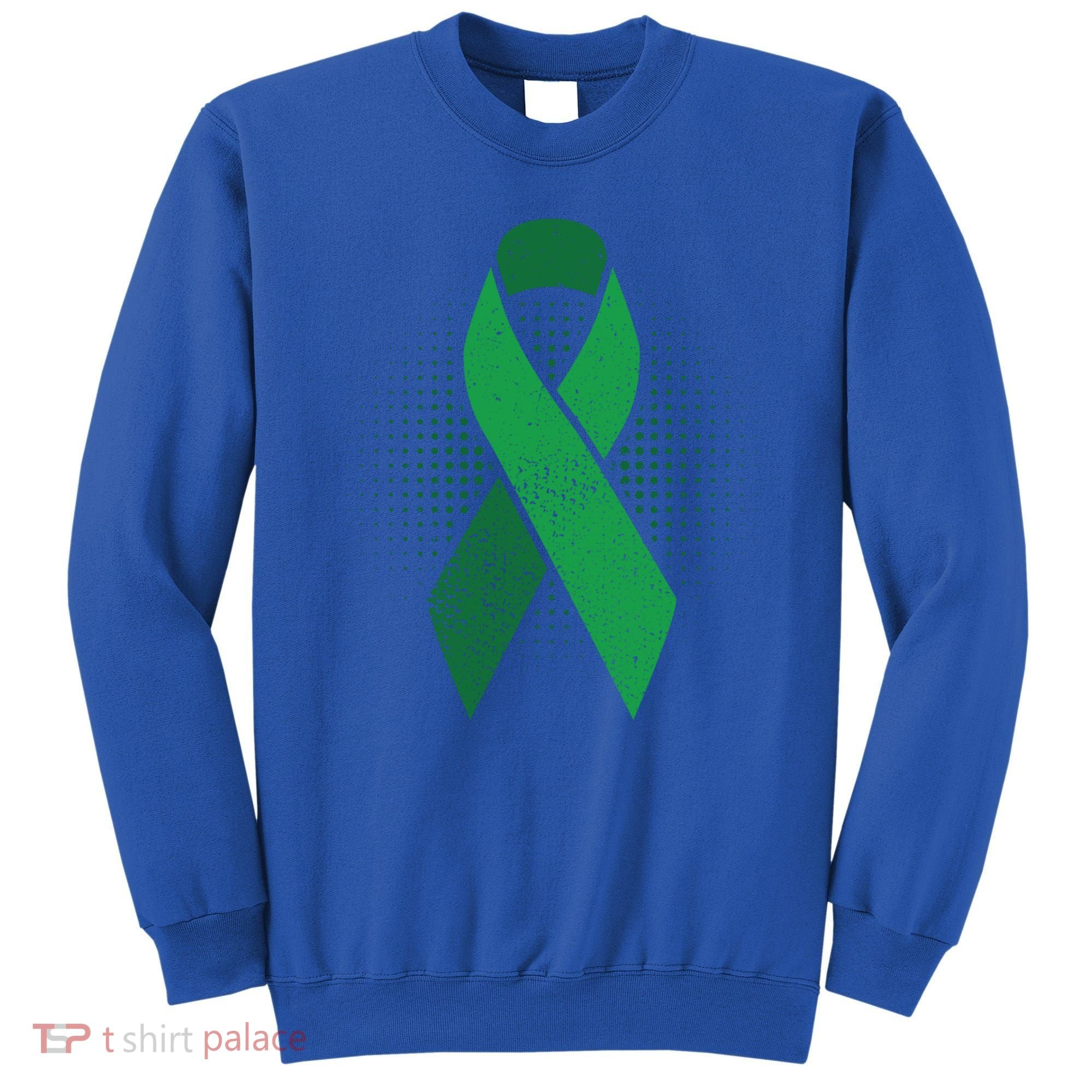 Green Ribbon Cool Gift Cerebral Palsy Awareness Funny Gift Sweatshirt