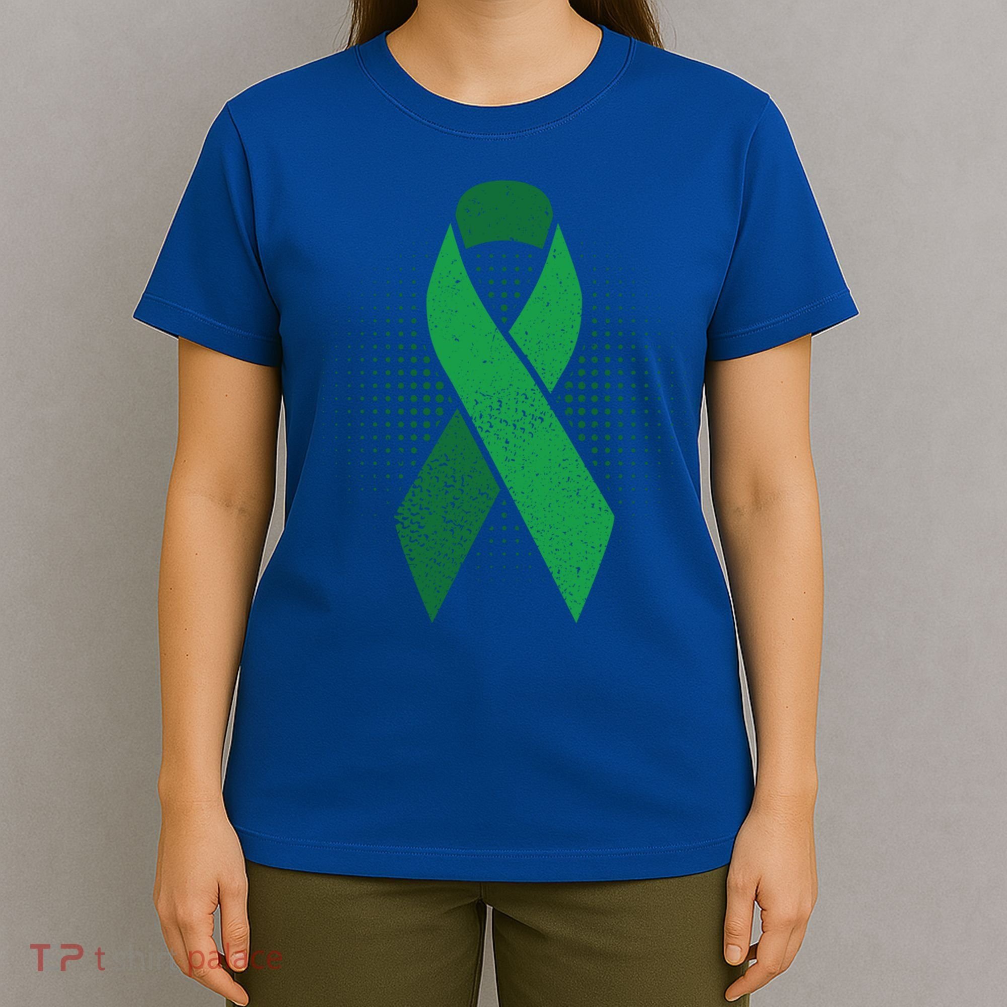 Green Ribbon Cool Gift Cerebral Palsy Awareness Funny Gift T-Shirt