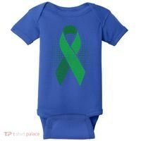 Green Ribbon Cool Gift Cerebral Palsy Awareness Funny Gift Baby Bodysuit thumb 0